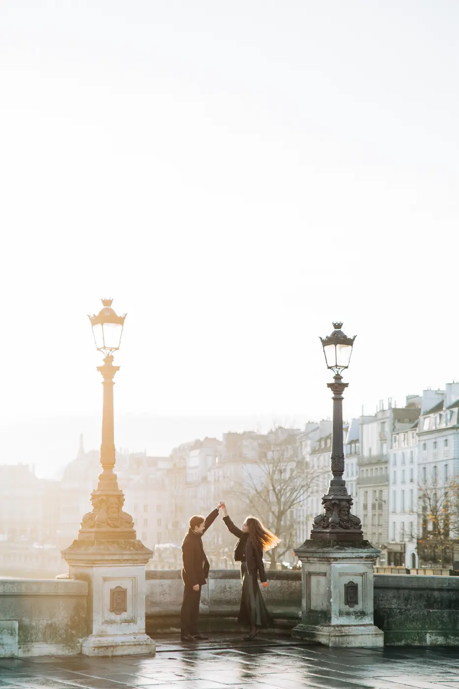 City of Light romance: Love blossoms against Paris's architectural gems